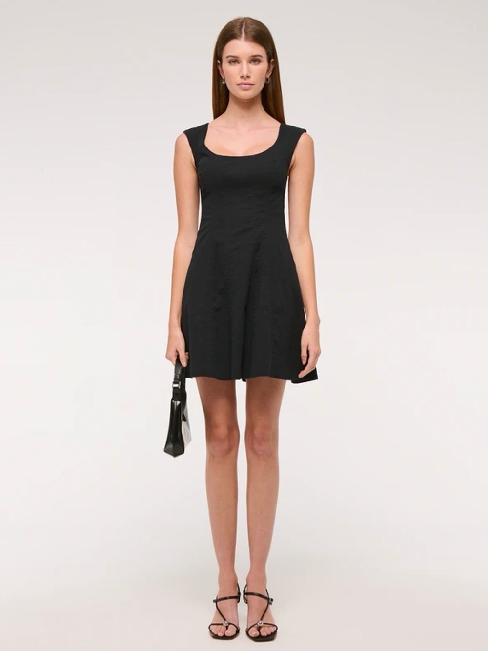 Abercrombie & Fitch Black Scoop-Neck Mini Dress